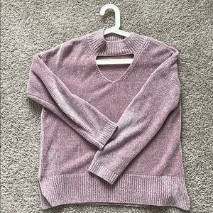 Like new Pink velvet-like sweater